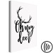 Canvas My deer - winter line art graphic with an English inscription 130725 additionalThumb 6