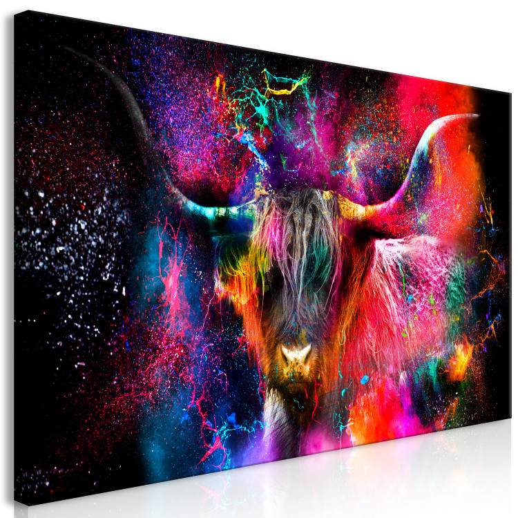 Large canvas print Colorful Bull II [Large Format] 131525 additionalImage 3