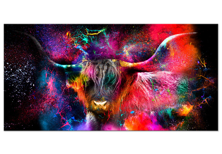 Large canvas print Colorful Bull II [Large Format] 131525