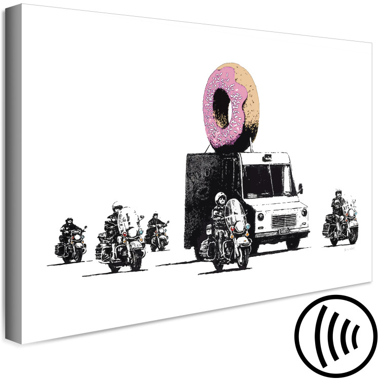 Canvas Art Print Donut Police (1 Part) Wide 132425 additionalImage 6