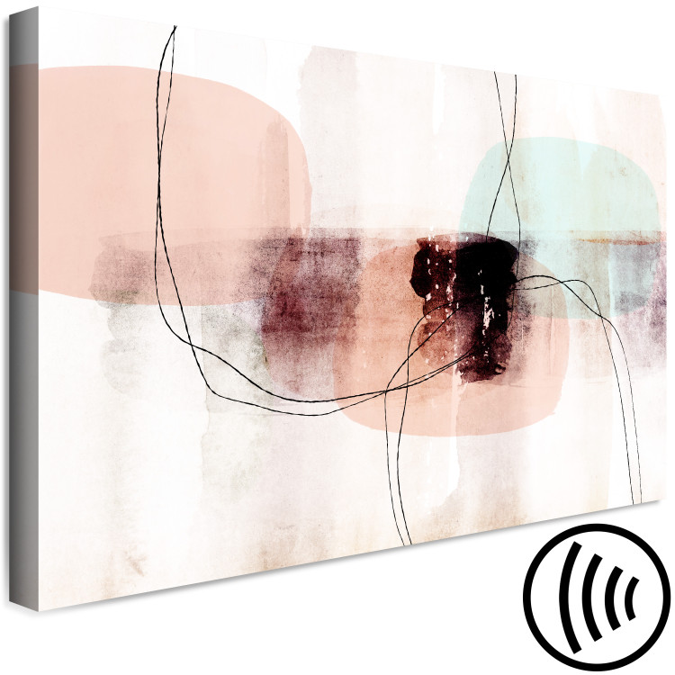 Canvas Print Delicate Colors (1-piece) Wide - abstract watercolor motif 134825 additionalImage 6