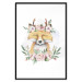 Poster Cleofas the Fox - natural composition of plants and animals on a white background 135725 additionalThumb 5
