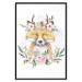 Poster Cleofas the Fox - natural composition of plants and animals on a white background 135725 additionalThumb 9
