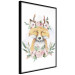 Poster Cleofas the Fox - natural composition of plants and animals on a white background 135725 additionalThumb 19