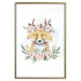 Poster Cleofas the Fox - natural composition of plants and animals on a white background 135725 additionalThumb 2