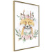Poster Cleofas the Fox - natural composition of plants and animals on a white background 135725 additionalThumb 18