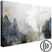 Canvas Art Print Misty Pass (1-piece) Wide - abstract mountain landscape 136325 additionalThumb 6