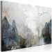 Canvas Art Print Misty Pass (1-piece) Wide - abstract mountain landscape 136325 additionalThumb 2