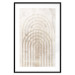 Poster Interweave - beige composition with a unique abstraction in scandi boho style 137225 additionalThumb 2