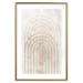 Poster Interweave - beige composition with a unique abstraction in scandi boho style 137225 additionalThumb 4
