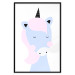 Wall Poster Sweet Unicorn - playful blue animal with a horn on a light background 138125 additionalThumb 12