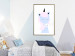Wall Poster Sweet Unicorn - playful blue animal with a horn on a light background 138125 additionalThumb 19