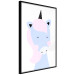 Wall Poster Sweet Unicorn - playful blue animal with a horn on a light background 138125 additionalThumb 8