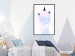 Wall Poster Sweet Unicorn - playful blue animal with a horn on a light background 138125 additionalThumb 15