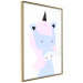 Wall Poster Sweet Unicorn - playful blue animal with a horn on a light background 138125 additionalThumb 7