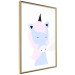 Wall Poster Sweet Unicorn - playful blue animal with a horn on a light background 138125 additionalThumb 6