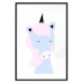 Wall Poster Sweet Unicorn - playful blue animal with a horn on a light background 138125 additionalThumb 13