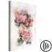 Canvas Art Print Peonies in Bloom (1-piece) Vertical - pink flowers and light background 142825 additionalThumb 6