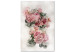 Canvas Art Print Peonies in Bloom (1-piece) Vertical - pink flowers and light background 142825