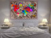 Canvas Print Colorful World (1-piece) - multicolored abstract world map 143925 additionalThumb 3