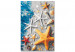 Paint by number Sand and Seashells - Starfish and Sea Elements on Blue Boards 144525 additionalThumb 4