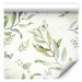 Wallpaper Butterflies Among the Leaves - Floral Motif With Green Branches 146025 additionalThumb 6