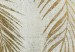 Large canvas print Palm Leaves - A Composition of Plants Forming an Arrangement on a Gray Background [Large Format] 151225 additionalThumb 5