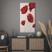 Canvas Print Painted Red Poppies (1-piece) - minimalist floral motif 46625 additionalThumb 3