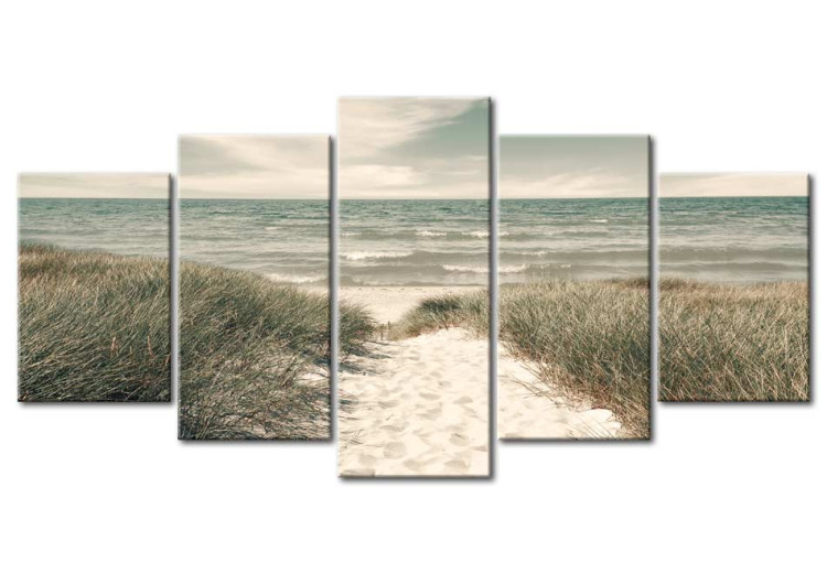 Print On Glass Quiet Beach [Glass] 92525 additionalImage 2