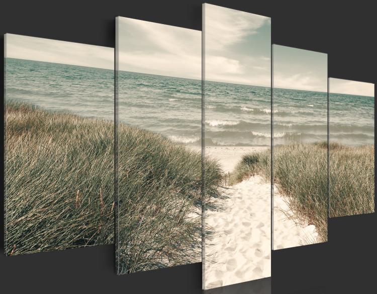 Print On Glass Quiet Beach [Glass] 92525 additionalImage 5