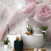 Photo Wallpaper Romantic composition - motif of dewy pale pink roses with sparkle 107235 additionalThumb 8