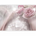 Photo Wallpaper Romantic composition - motif of dewy pale pink roses with sparkle 107235 additionalThumb 1