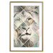 Poster Lion on the Chessboard - wild cat in a colorful geometric abstraction 114435 additionalThumb 19