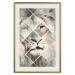 Poster Lion on the Chessboard - wild cat in a colorful geometric abstraction 114435 additionalThumb 27