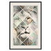 Poster Lion on the Chessboard - wild cat in a colorful geometric abstraction 114435 additionalThumb 26