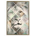 Poster Lion on the Chessboard - wild cat in a colorful geometric abstraction 114435 additionalThumb 16