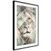Poster Lion on the Chessboard - wild cat in a colorful geometric abstraction 114435 additionalThumb 13