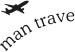 Poster Traveler - black airplane and English text on a solid background 114635 additionalThumb 11