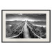 Wall Poster Azores - black and white landscape with a view of the sky and mountain road 115135 additionalThumb 18