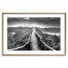 Wall Poster Azores - black and white landscape with a view of the sky and mountain road 115135 additionalThumb 16