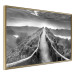 Wall Poster Azores - black and white landscape with a view of the sky and mountain road 115135 additionalThumb 14