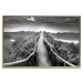 Wall Poster Azores - black and white landscape with a view of the sky and mountain road 115135 additionalThumb 20