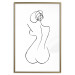 Poster Female Shapes - minimalist black and white line art with a woman 115235 additionalThumb 14