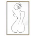 Poster Female Shapes - minimalist black and white line art with a woman 115235 additionalThumb 16