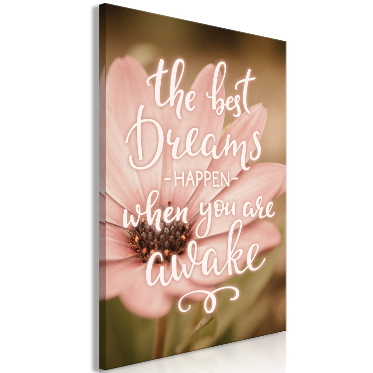 Canvas The Best Dreams Happen When You Are Awake (1 Part) Vertical 116335 additionalImage 2