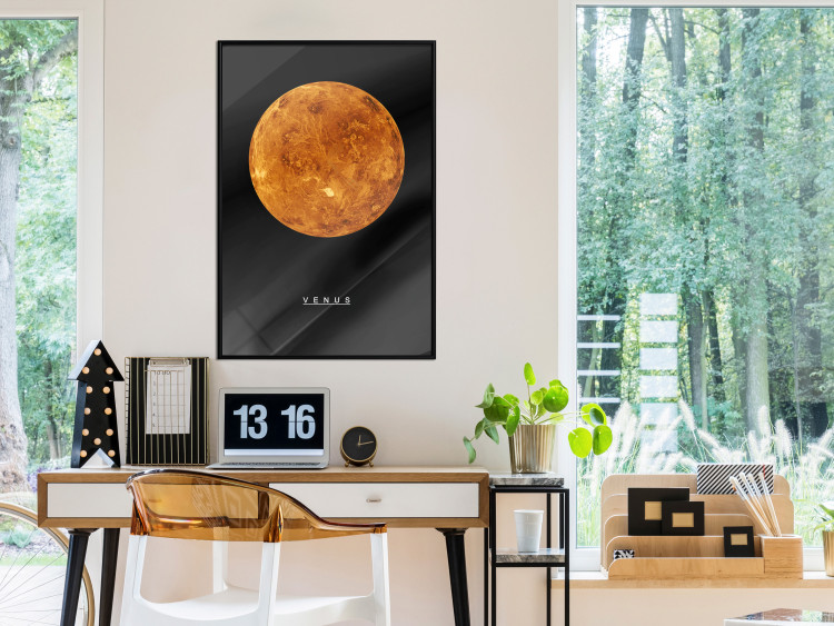 Wall Poster Venus - English text and orange planet against a black space backdrop 116735 additionalImage 3