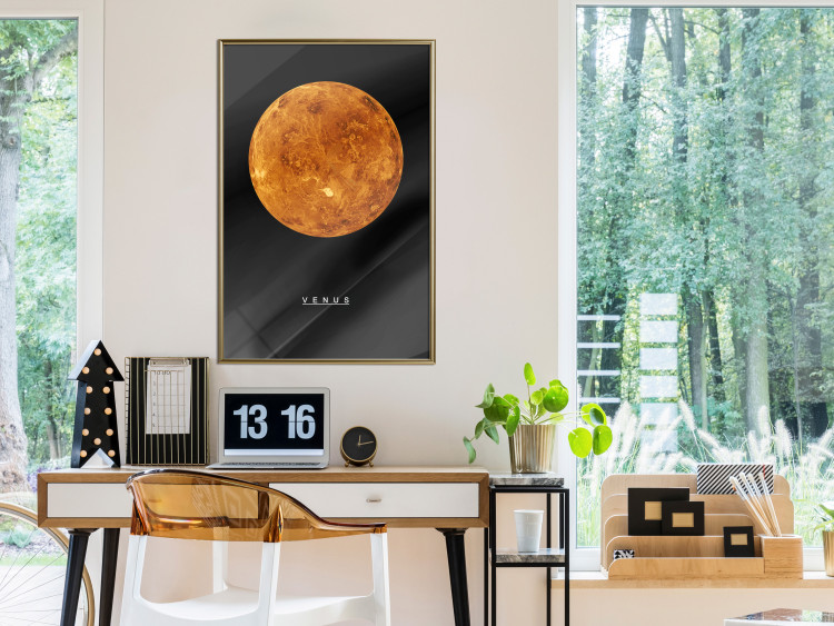 Wall Poster Venus - English text and orange planet against a black space backdrop 116735 additionalImage 7