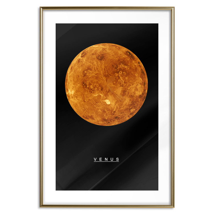 Wall Poster Venus - English text and orange planet against a black space backdrop 116735 additionalImage 16