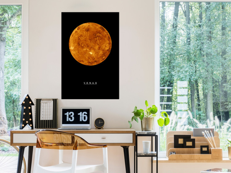 Wall Poster Venus - English text and orange planet against a black space backdrop 116735 additionalImage 23