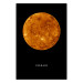 Wall Poster Venus - English text and orange planet against a black space backdrop 116735
